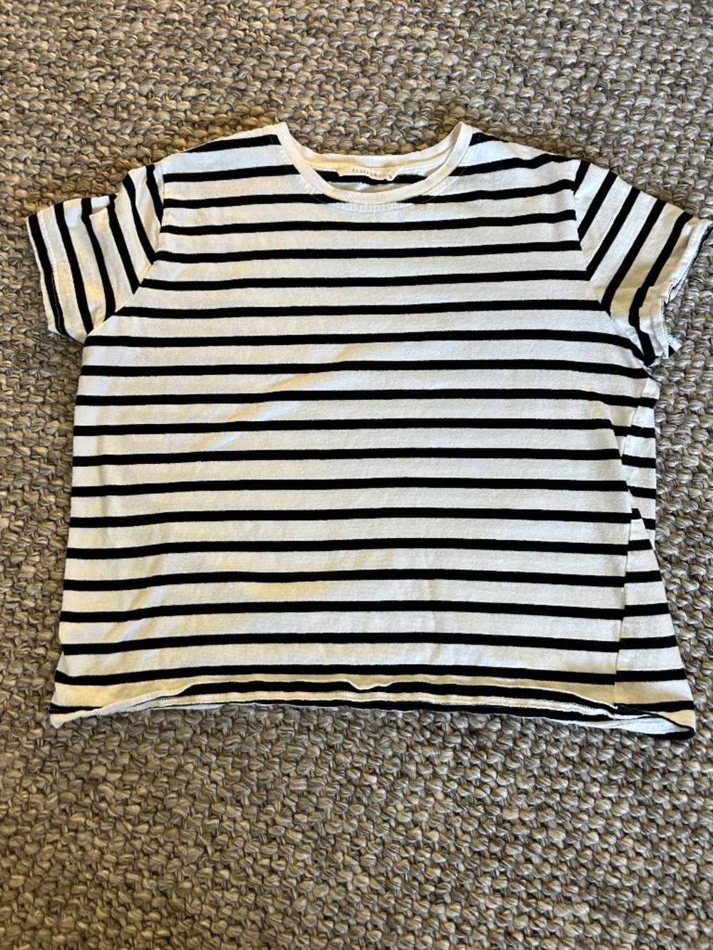 Black and white striped shirt